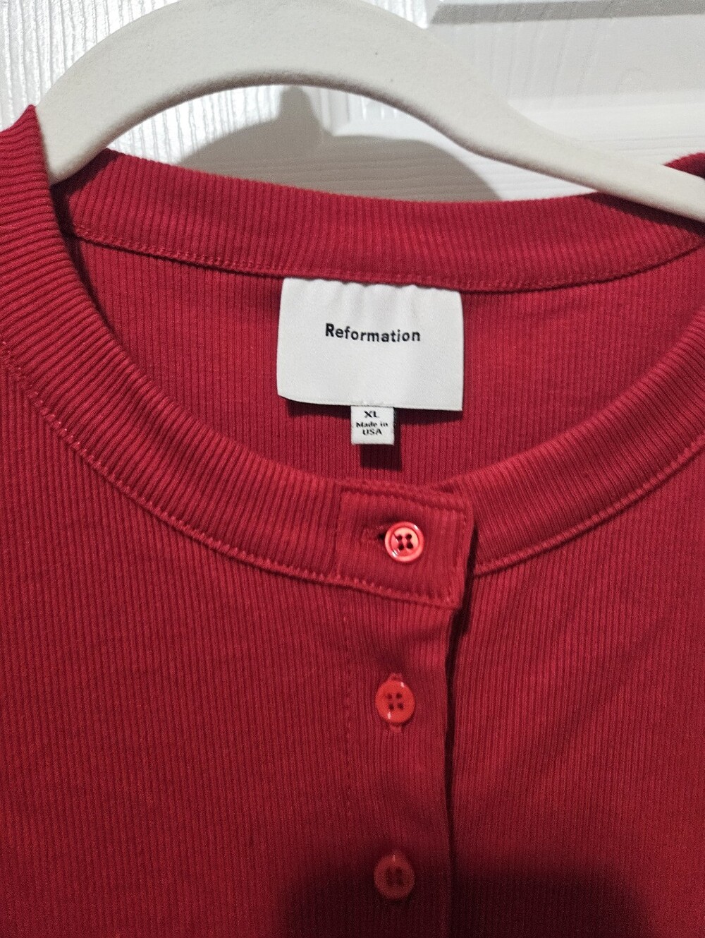 Reformation Raelynn Knit Top XL - Picture 3 of 5